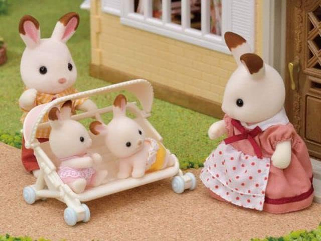 Sylvanian Families L5533 Triplets Kinderwagen – Puppenhaus-Spielset Naty Shop Dolls