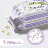 Millis Bamboo Baby Sensitive Feuchttücher für zarte Babyhaut – 5 x 60 Stück – Natürliche, sanfte und nachhaltige Reinigung – Biologisch abbaubare Babytücher, plastikfrei und alkoholfrei