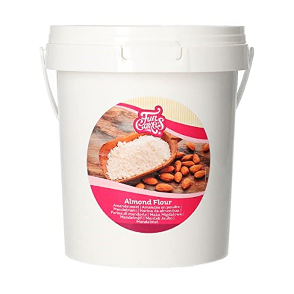 Funcakes Mandelmehl: 100 % gemahlene Mandeln, 350 Gramm Mischung zum Backen und Kochen Naty Shop
