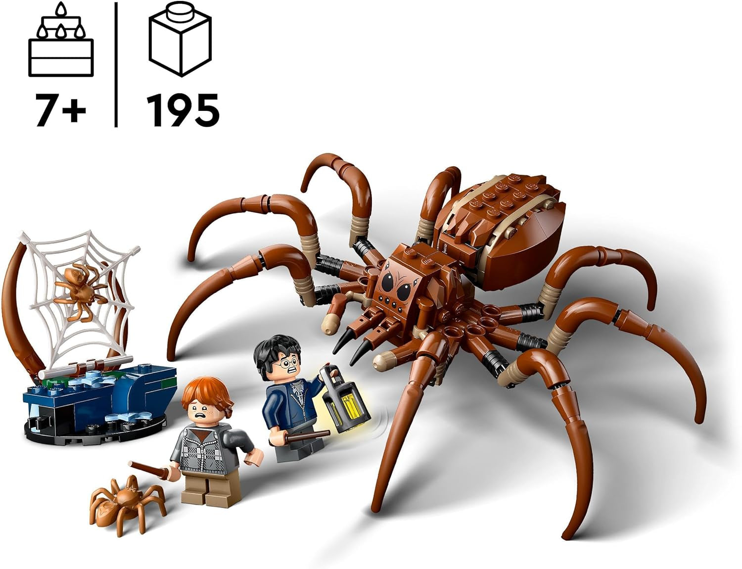 LEGO Harry Potter Aragog im Verbotenen Wald, Spinnen-Fantasy-Spielset, Fabelwesen, 2 Minifiguren, magisches Geschenk für Jungen, Mädchen und Fans ab 7 Jahren 76434 Bausets Besuchen Sie den LEGO-Store