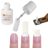 Sun Garden Nails einphasiges transparentes Gel 30 ml + Box mit 100 Spitzen + Kleber für Spitzen 7 ml