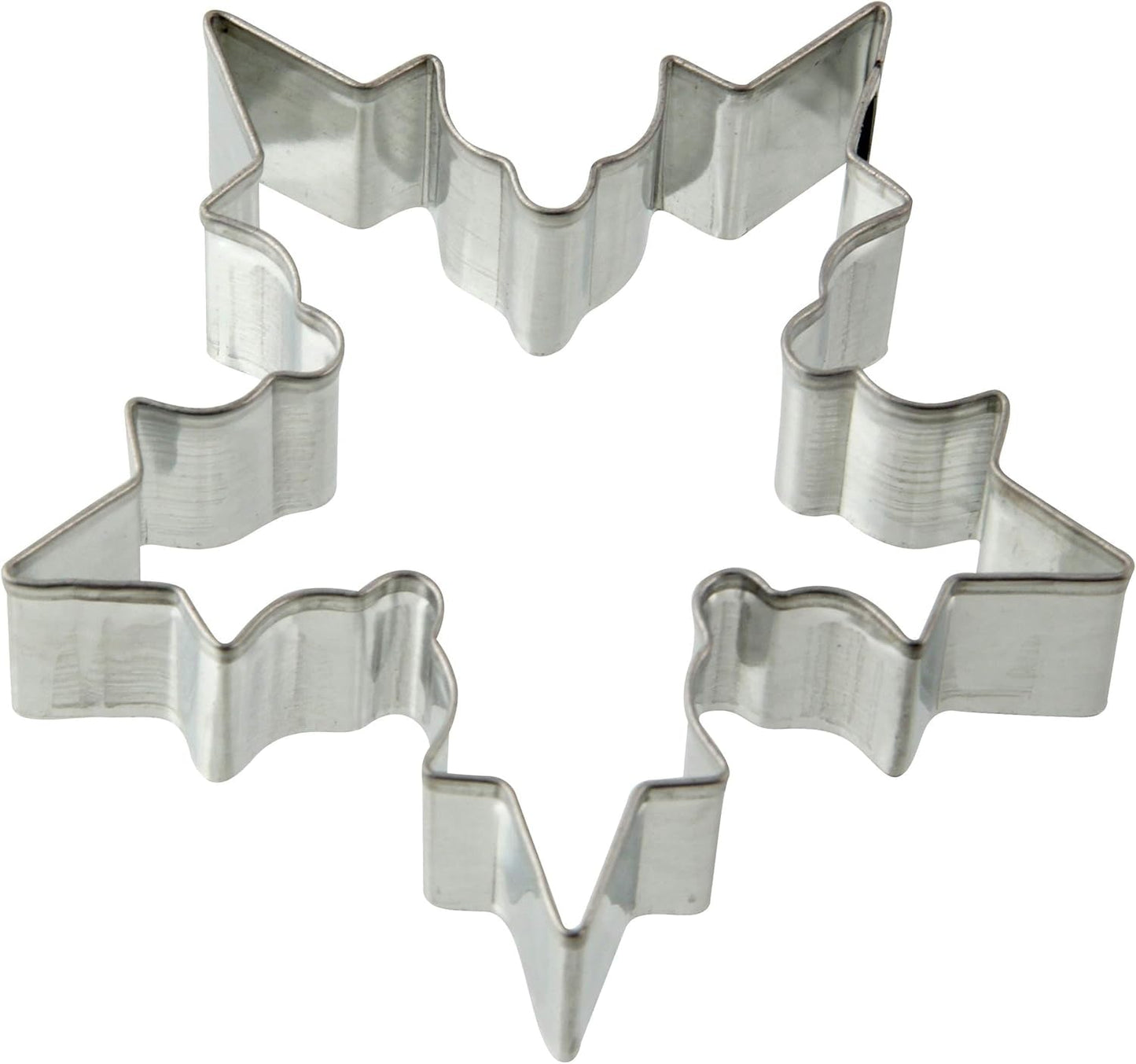 Zenker Schneeflocken-Ausstecher, Weihnachts-Ausstecher, Fondant-Ausstecher, hochwertiger Keksausstecher, Küchenhelfer aus Stahlblech, Farbe: Silber