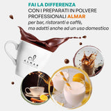 Italienische heiße Schokolade mit Cortina-Geschmack CLASSIC – (15 x 30 g) Einzelportion, Umschlag, 450 g Kakao und heiße Schokolade Naty Shop