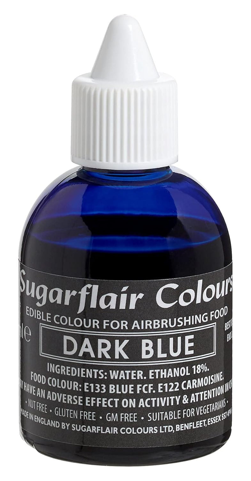 Sugarflair Airbrush-Lebensmittelfarbe Golden Gold, essbare flüssige Lebensmittelfarbe, Airbrush-Färbung für Kuchen, Muffins, Glasur und Kuchendekoration – 60 ml