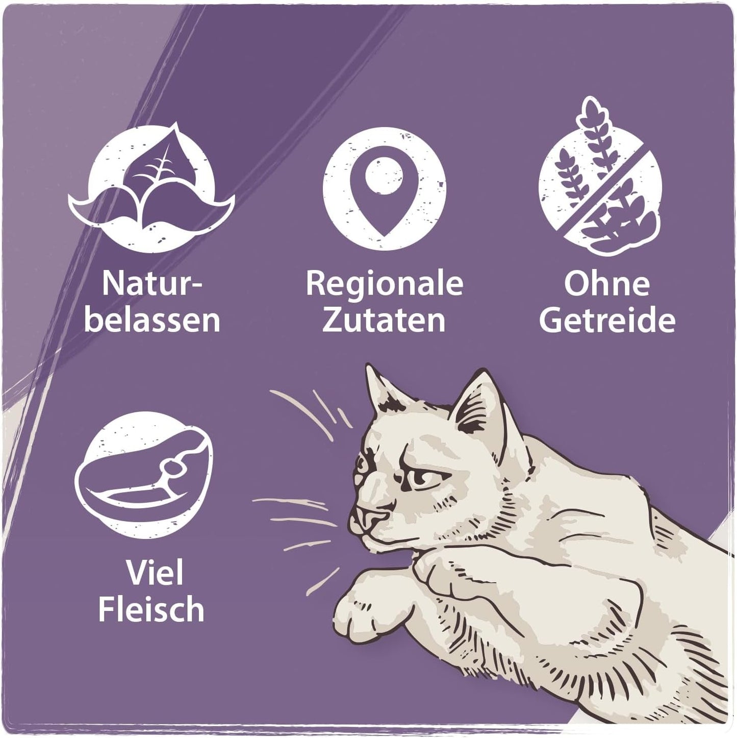 Venandi Animal – Premium Nassfutter für Katzen – Pferd als Monoprotein, 12er Pack (12 x 125 g), getreidefrei, Monoprotein