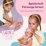 Baby Born Lena Babypuppe (Mädchen) – 36 cm – 7 Funktionen, inklusive Zubehör und Matratze – Funktioniert komplett ohne Batterien – Geeignet für Kleinkinder ab 1 Jahr