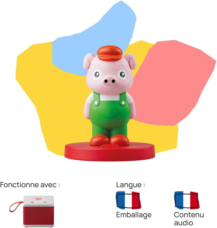 Klangfigur „Die drei kleinen Schweinchen“ – Geschichten mit Klang – Spielzeug, Lerninhalt, französische Version, Kinder von 4 bis 6 Jahren, Bebe Toys Naty Shop