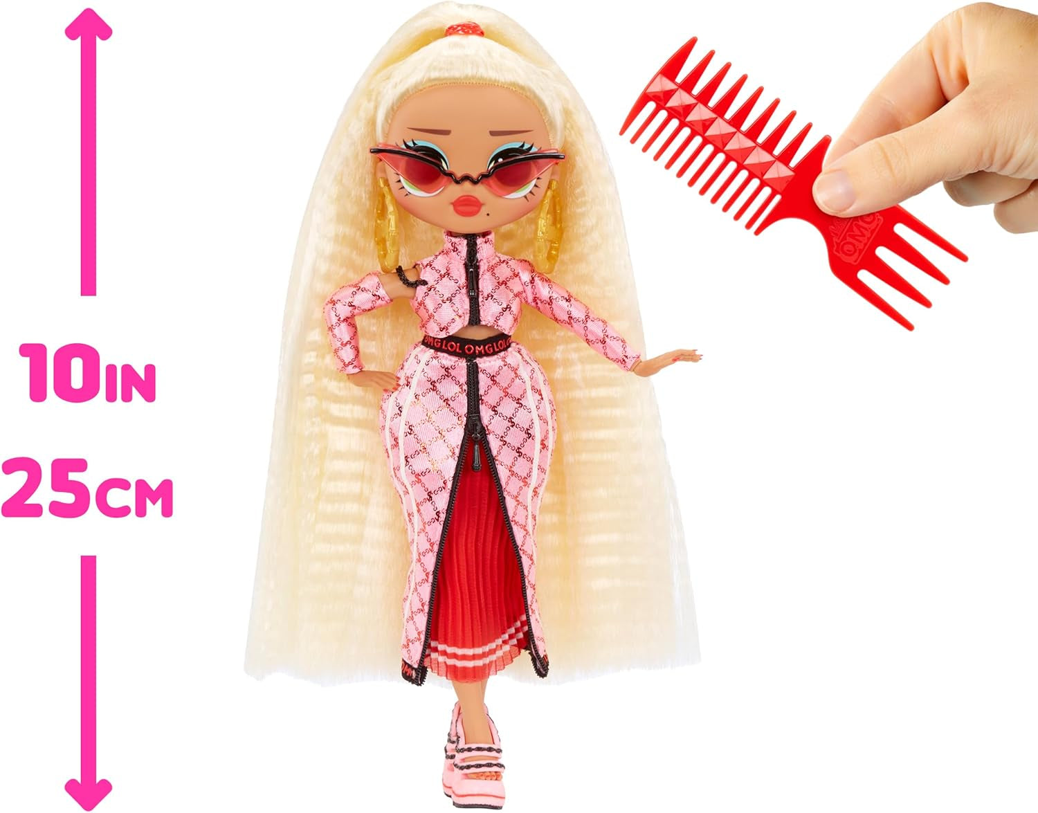 LOL Überraschung! OMG Fashion Doll – Geschenkartikel – mit vielen Überraschungen, darunter austauschbare Mode und tolle Accessoires – ideal für Kinder ab 4 Jahren, Pink