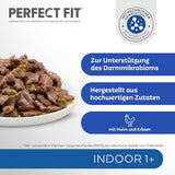 PERFECT FIT™ Beutel für Katzen, drinnen, mit Huhn, 12 x 85 g