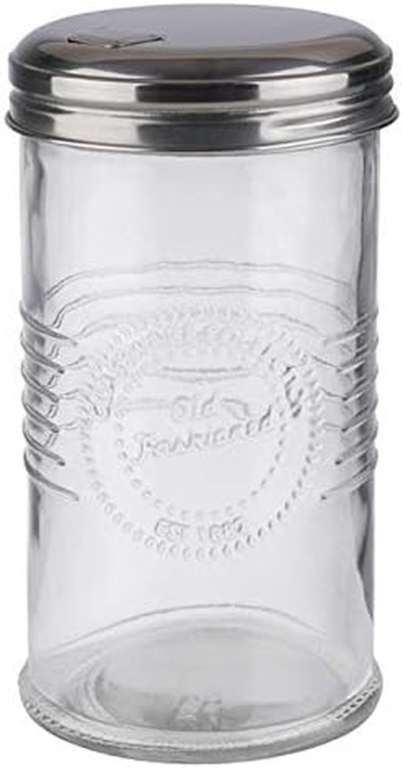 APS 40510 Zuckerspender - OLD FASHIONED, Ø 7,5 cm, H: 14 cm, Glas, 0,35 Liter, Verschluss mit Gewinde aus...
