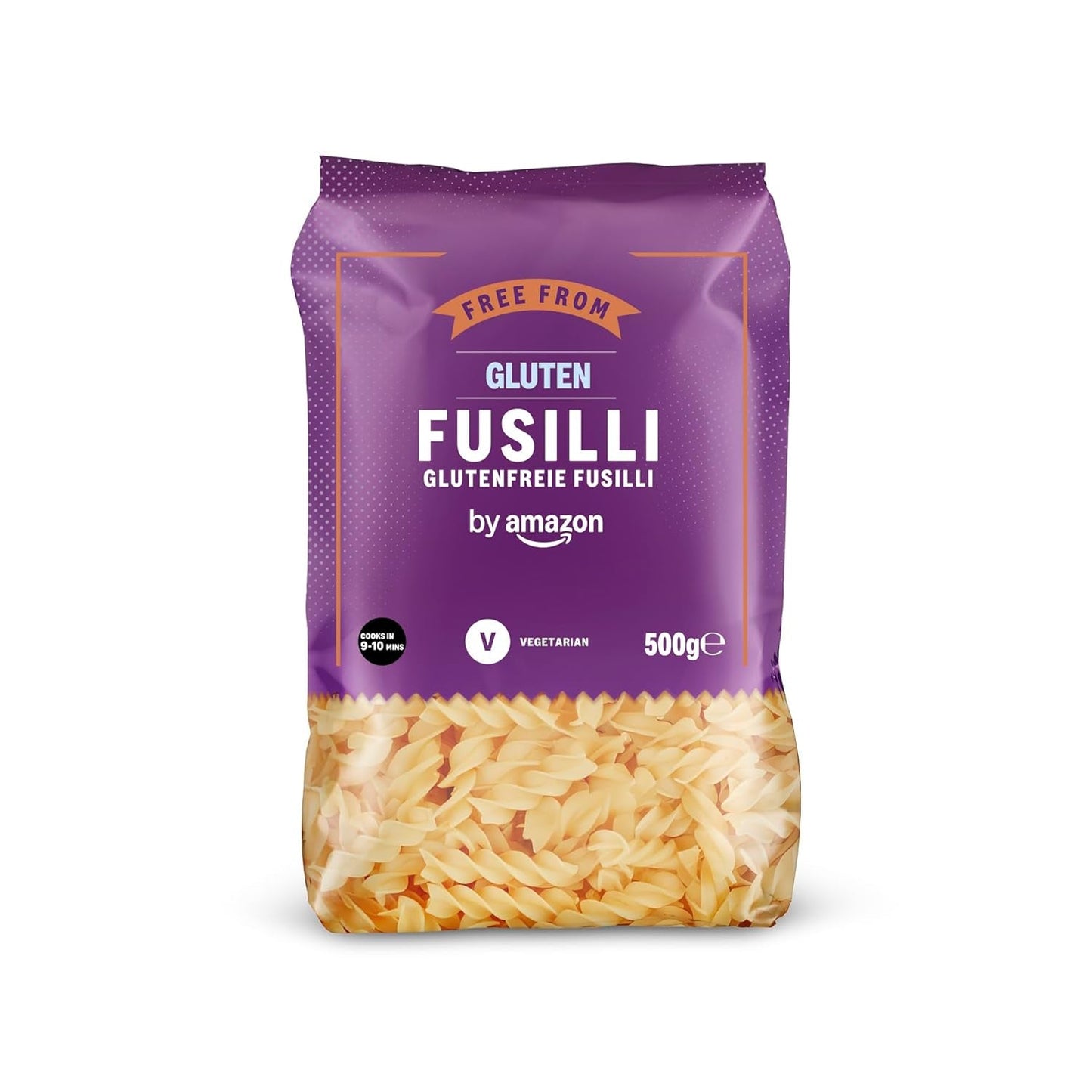 Glutenfreie Fusilli von Amazon, 500g
