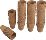 Windhager Setzlingstöpfe, 48 Stück, Durchmesser 8 cm, braun, ohne Torf, 04343