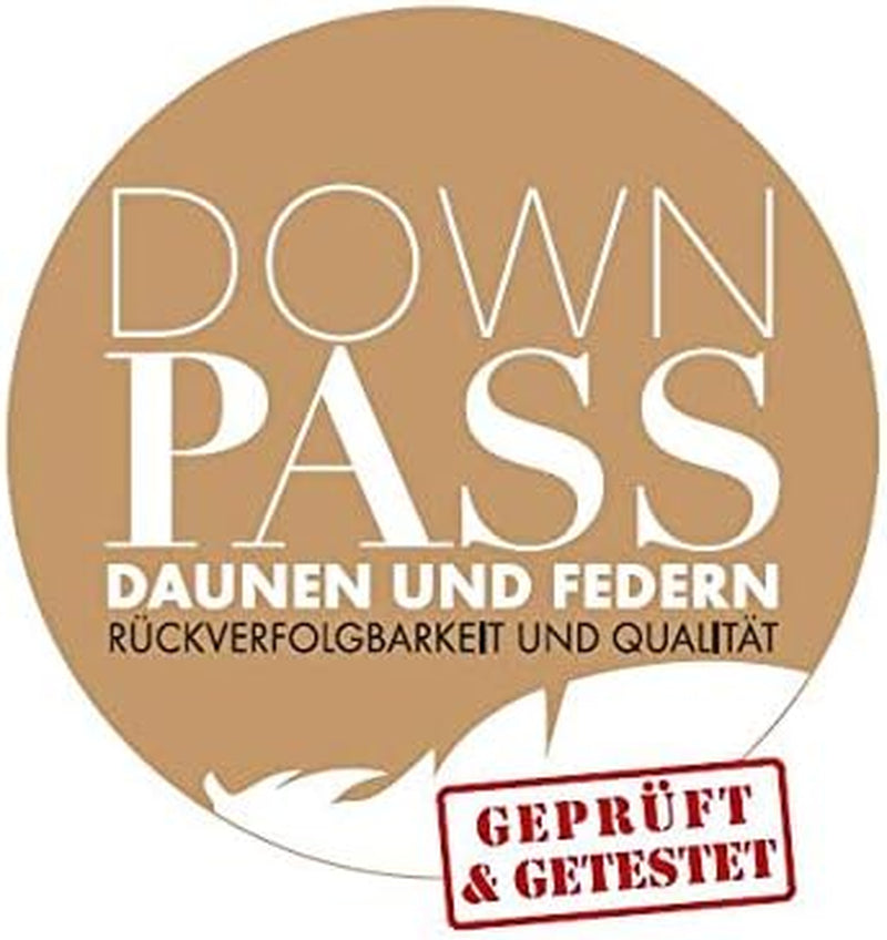 Badenia Trendline Comfort Daunendecke, warme Daunendecke für den Winter mit 90 % Daunen und 10 % Federn der Klasse I, 135 x 200 cm, Daunen bestandengeprüft und Öko-Tex-zertifiziert, hergestellt nach dem deutschen Qualitätsstandard für Bettdecken und Steppdecken von Naty Shop