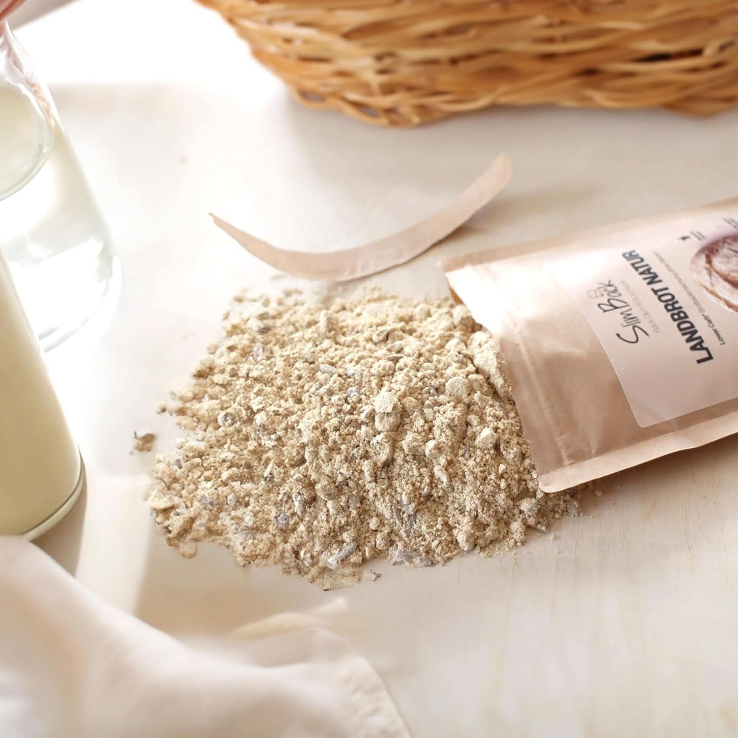 LOWER CARB BROT BLEND, Keto, vegane und glutenfreie Proteinbrotalternative ohne Soja und Getreide Naty Shop Kitchen