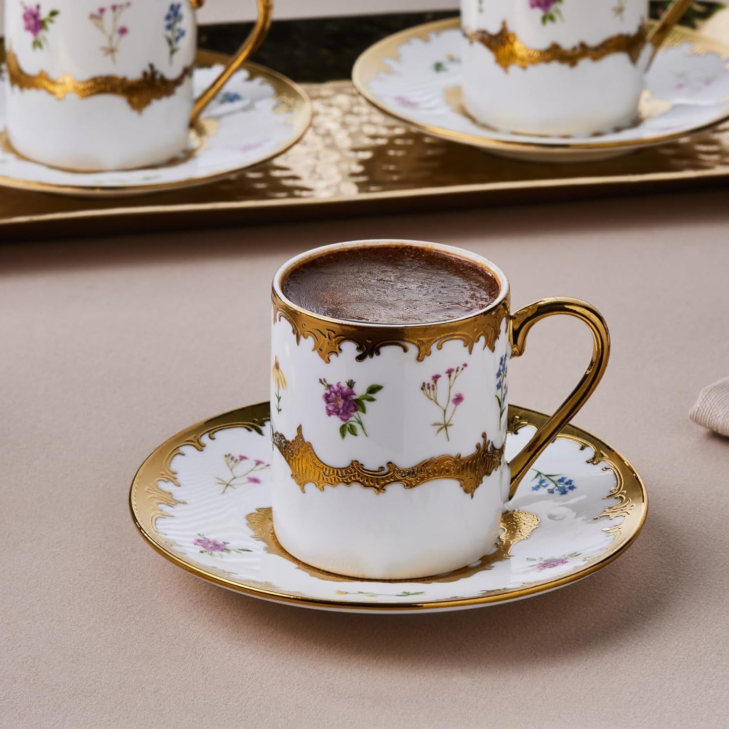 Karaca Bidter Kaffee für 6 Personen, mehrfarbig