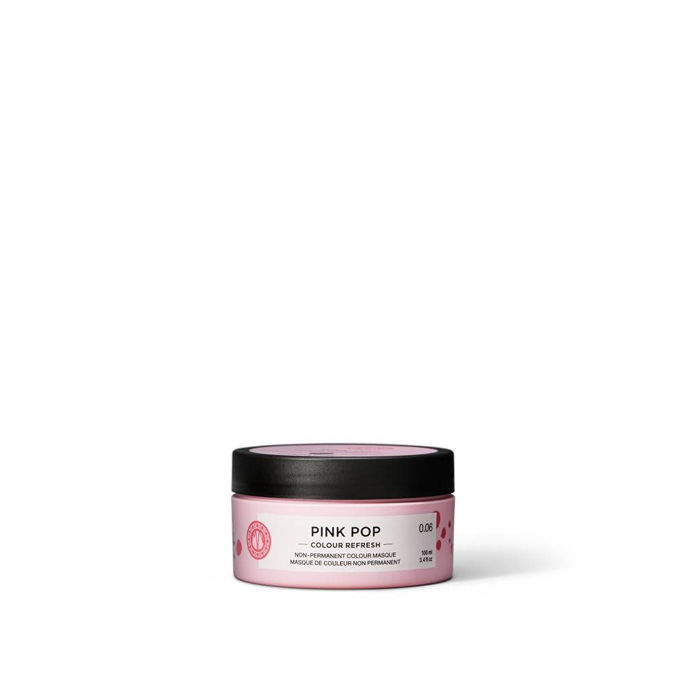 Maria Nila Color Refresh 300 ml – Eine pflegende Farbbombe mit temporären Farbpigmenten, die die Haarfarbe schnell auffrischen. 100 % vegan. Keine Sulfate und keine Parabene. Naty Shop Pink Pop Haarfärbemittel