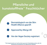WaterWipes Sensitive+ Feuchttücher für Babys und Kleinkinder, 720 Stück (12er-Pack), 3-in-1-Reinigung, Pflege, Schutz, 99,9 % Wasser, strukturierte Reinigung, parfümfrei