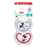 NUK Perfect Match Luftschnuller für Babys | 6-18 Monate | Kieferorthopädische Schnuller, die die Luftzirkulation fördern und durch Speichel verursachte Hautausschläge verhindern | 95 % Akzeptanz bei Babys** | Disney Minnie Maus | 2 Stück