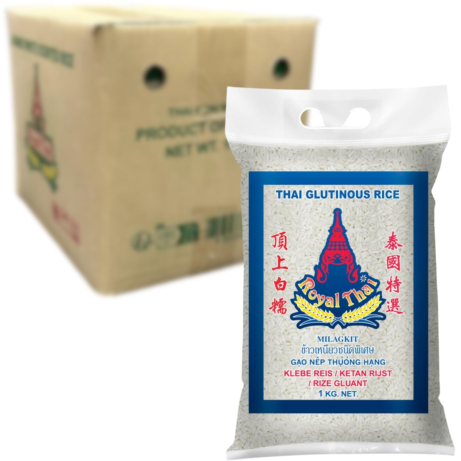 ROYAL THAI RICE - Klebreis - 10 x 1 KG - Multipack