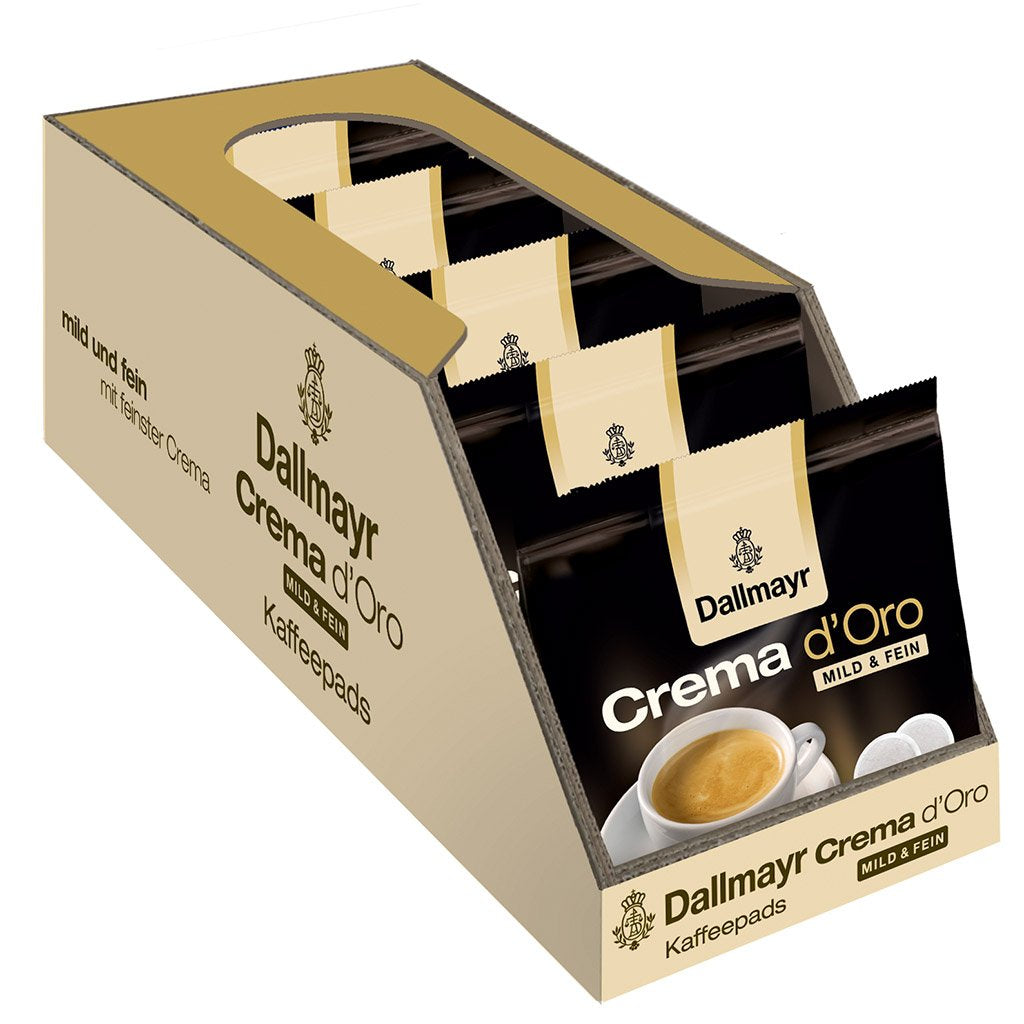 Crema d'Oro milde & feine Pads (16 Kaffee Pads) (Packung mit 4)