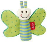 Fehn Knisterseestern – Babyspielzeug zum Greifen und Spielen & Knisterspielzeug für Babys und Kleinkinder ab 0+ Monaten & SIGIKID 41179 Schmetterling Greifling Rot Grün Sterne Babyspielzeug Naty Shop