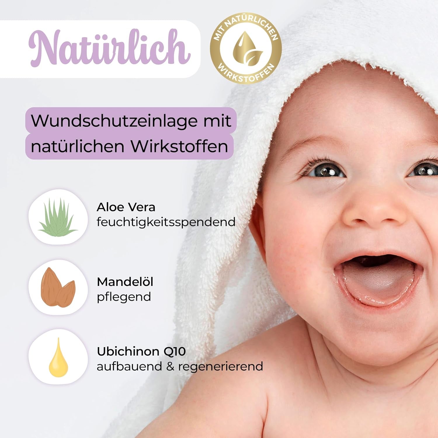 Millis Zaubertücher bei Windeldermatitis Baby, bekannt aus „Die Höhle der Löwen“, 25 Tücher (1 x 25er) mit Aloe Vera, Mandelöl & Q10 – Pflegt, schützt & dient als Wundschutz bei gereizter Haut