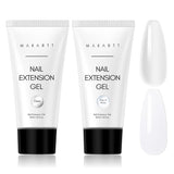 Makartt Poly Nail Extension Gel - 50 ML Extension Builder Acryl Poly Nägel Aufbaugel Extender Gel Für Gelnägel Für Nagelverlängerung, Nagelstärkung, Nail Art Dekoration (Transparent)