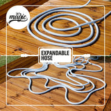 Gartenschlauch ausziehbar bis zu 7,5 Meter, 1/2" (12,5 mm), mit Handbrause und 8 Funktionen, Idroeasy