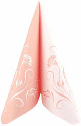 Appartina Elegantia 40x40 cm stoffähnliche Airlaid-Servietten, hochwertige Hochzeitsserviette, stoffähnliche Hochzeitsservietten, Einwegservietten für verschiedene Anlässe (Altrosa)