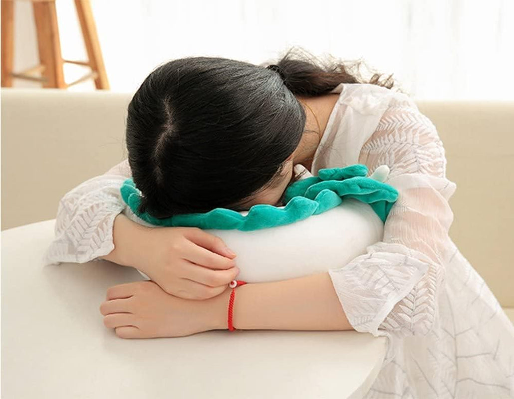 Süßes kleines weißes Drachen-Chihiro-Nackenkissen, japanische Animation, orthopädische Nackenkissen, Naty Shop