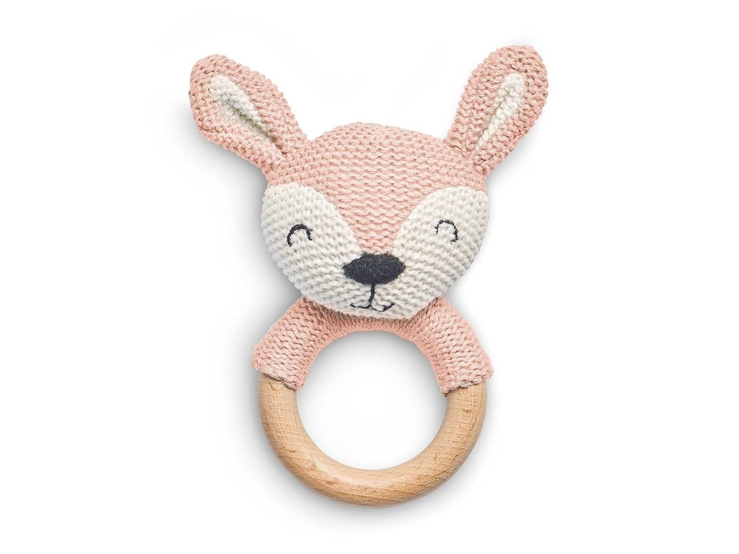 Jollein 101-001-67008 Beißring aus Naturkautschuk, Teddybär, Keks