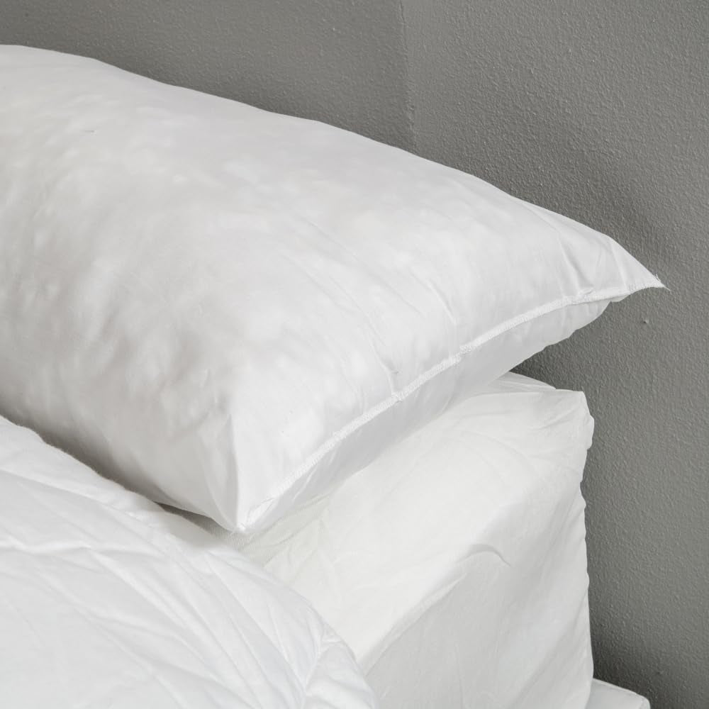 Bleu Calin Flacher Schwamm aus Memory-Schaum und Polyesterfaser, weiß 160 x 40 cm Naty Shop Standardkissen