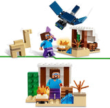 LEGO Minecraft Steve's Desert Expedition, Videospielset für Jungen und Mädchen, Biom mit Steve, Haus, Figuren und Kamelspielzeug, Gamer-Geschenk für Kinder ab 6 Jahren 21251 Bausets Besuchen Sie den LEGO-Store