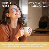 Probierset Espressobohnen 4 x 350g Espressobohnen | Entdeckungspaket/Probepaket | Robusta und Arabica | Ideal für Vollautomaten und Siebträger | KÖNIGLICHER BARISTA
