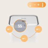 Lionelo BABYBLISS 20W Wärmer für Feuchttücher und kleine Handtücher, 20W für Babys, integriertes Nachtlicht, 3 Heizstufen, Touchpanel, hält die Tücher feucht