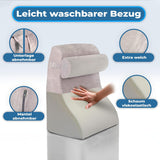 Lesekissen aus Memory-Schaum | Ergonomisches Rückenkissen und Keil für Bett, Couch und Sofa | Orthopädisches Stützkissen bei Rückenschmerzen und Verspannungen
