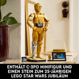 LEGO Star Wars C-3PO B, baubarer Droide, Modell zum Sammeln, Bauen und Ausstellen, nostalgische Geschenkidee für Erwachsene und Fans, Sammlerstück, Fantasy-Spielset 75398 Bausets Besuchen Sie den LEGO-Store