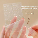 20 Jelly-Nagelklebetabletten – klare, starke, doppelseitige Klebepads, wasserfest, wiederverwendbar, zum Aufdrücken der Nägel, DIY-Maniküre-Set, Nagelzubehör