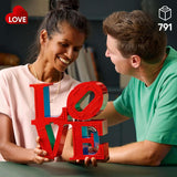 LEGO Art Love Bauset für Erwachsene Heimdekoration Valentinstag- und Muttertagsgeschenk für Frauen und Männer Kreative Aktivität für Kunst- und Designliebhaber 31214 Bausets Besuchen Sie den LEGO-Store