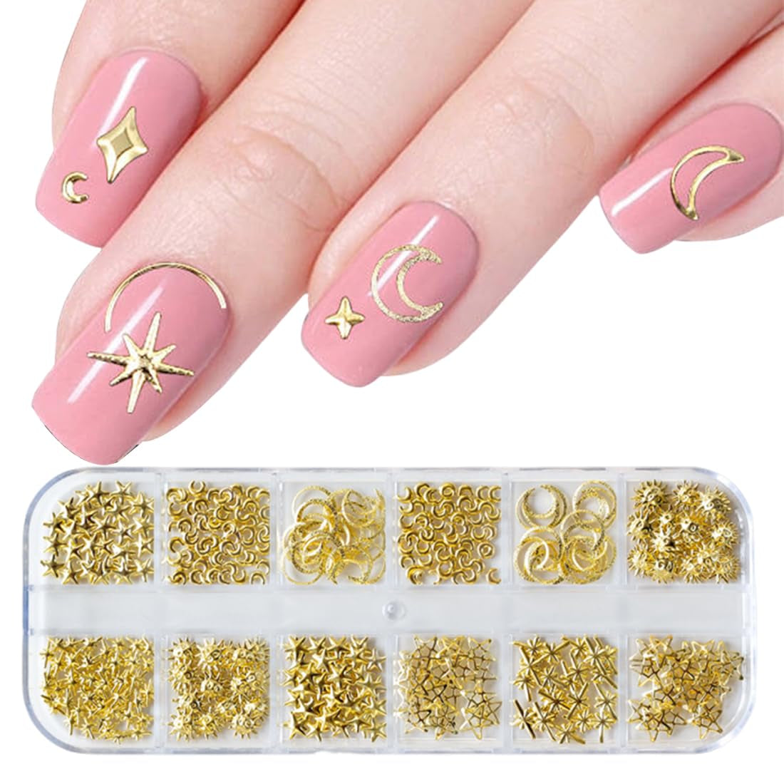 100 Stück 3D Blume Nagel Charms Nägel Zubehör Nageldesign Glitzersteine ​​​​Nailart Strasssteine ​​​​Flower Nail Charms Luminous Flower Nail Art Charms Bunte Blumen Deko Nagel Steinchen Flowers Nail