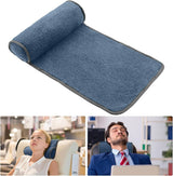 Nackenkissen für Liegesessel, Plüsch, verstellbares Kissen, Nackenrolle, rutschfestes Fleece, Sofa, Nackenkissen für Reisen, Zuhause, Liege, Sofa, Sessel (Dunkelgrau)