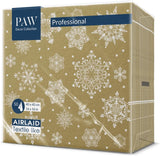 PAW – Airlaid-Servietten (40 x 40 cm) I 50 Stück I Perfekt für Weihnachten, Winter, Feiertage I Tischdekorationen für Heiligabend I Airlaid-Servietten in Stoffoptik Winterzweige I Winterzweige