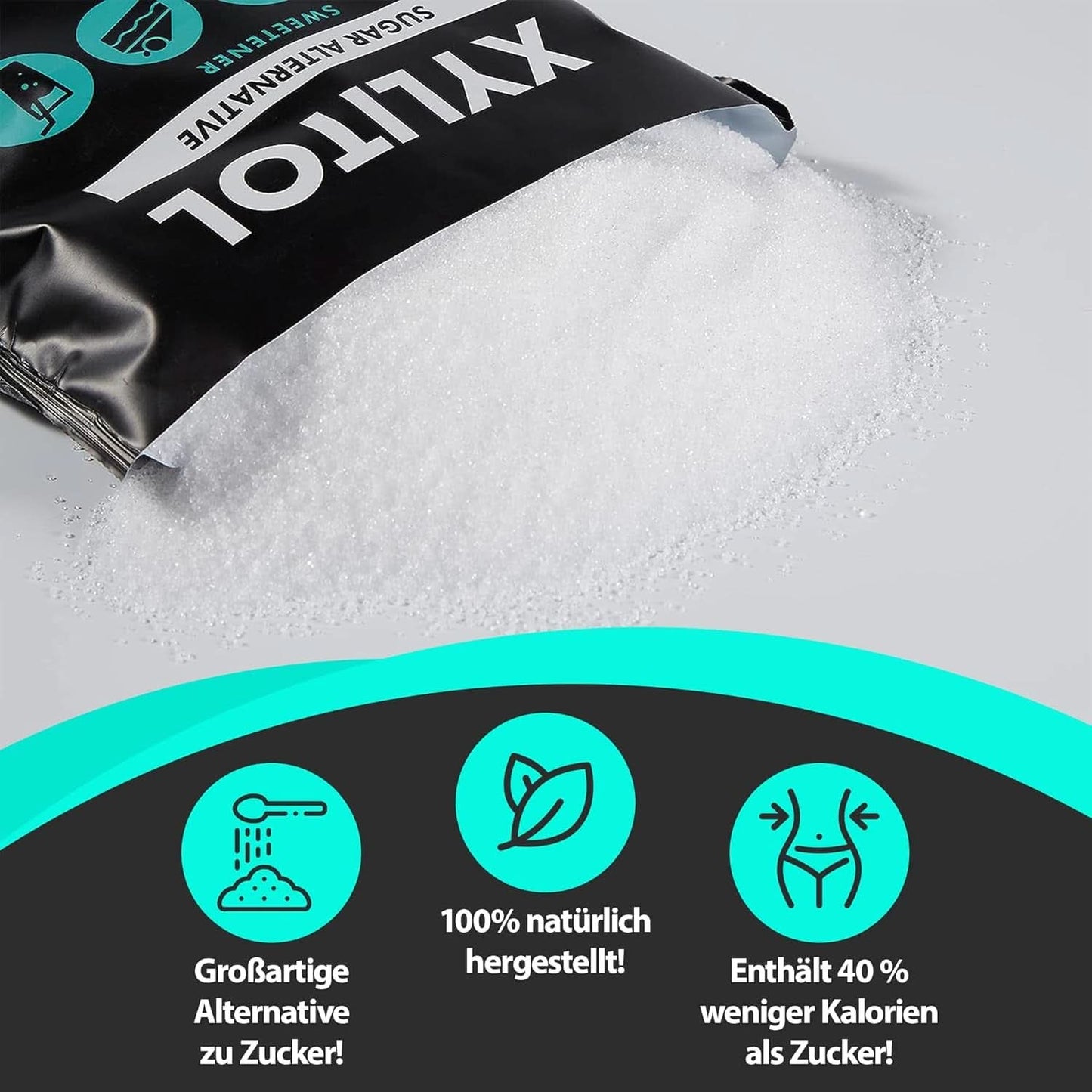 Nature Diet Xylitol, 1 kg Süßstoffe Naty Shop