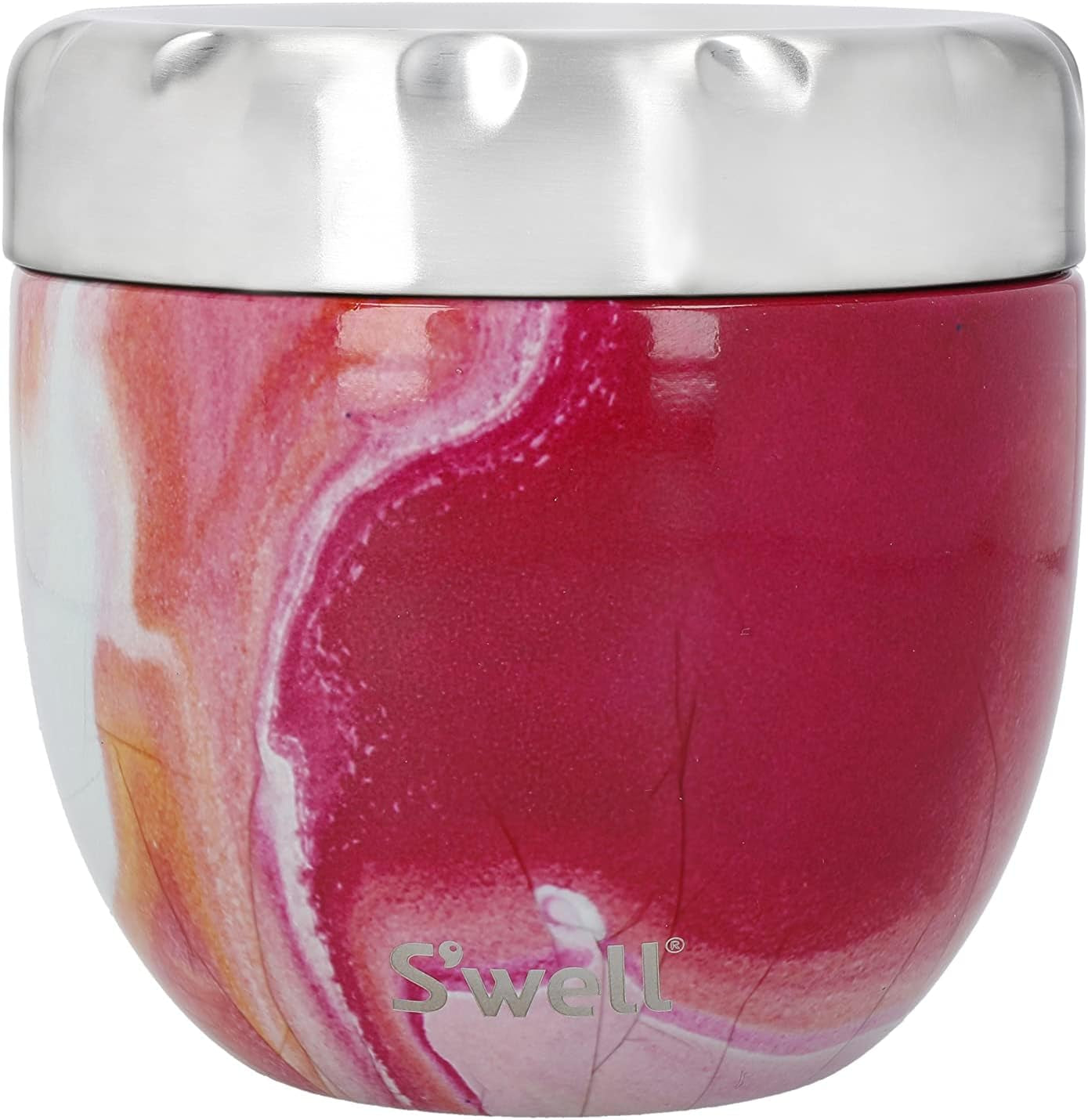 Eats 2-in-1-Futternapf mit Schraubdeckel, 636 ml, rosa Achat, dreifach isolierte, auslaufsichere Trinkflasche für Reisen, bis zu 11 Stunden kalte/7 Stunden heiße Lebensmittelaufbewahrungsboxen Naty Shop Standardtitel