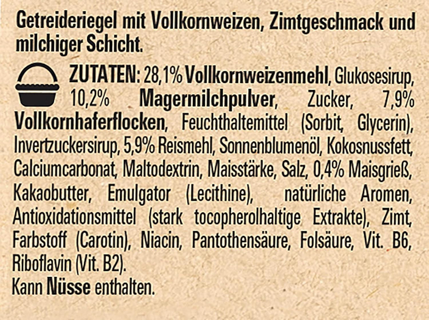 NESTLÉ CINI MINIS Zimtriegel, knuspriger Vollkorn-Kalzium-Snack, 8er-Pack (je 4 x 25 g)