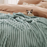 BEDSURE Salbeigrüne Fleece-Überwurfdecke für Sofa – superweiche, gemütliche Decken für Frauen, süße kleine Decke für Mädchen, 127 x 152 cm große Betten und Decken. Beuche den BEDSURE-Store