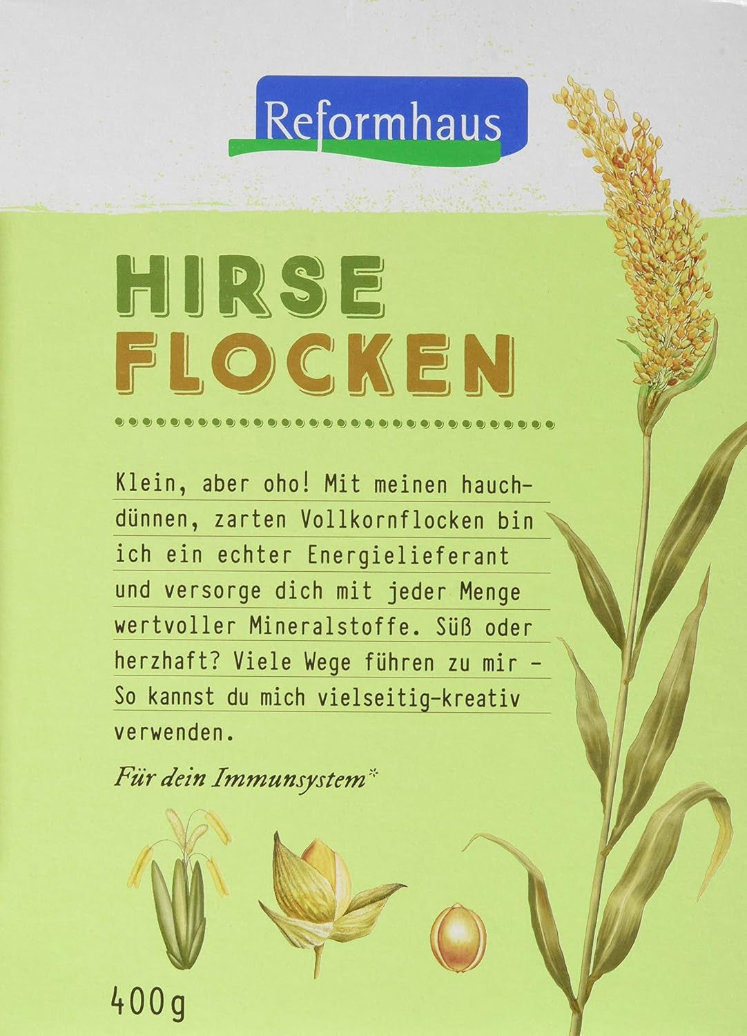 Hirse-Flocken Bio, 6er Pack (6 x 400 g) Cereals Naty Shop Standardtitel