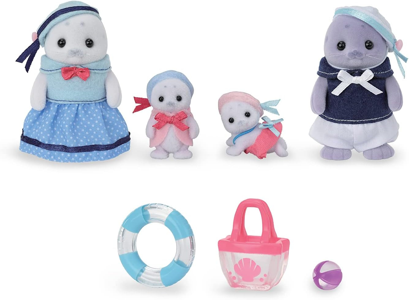 Sylvanian Families – 5759 Robbenfamilie, Tierfigur, detailliertes Spielzeug für Kinder ab 3 Jahren, Naty Shop Dolls