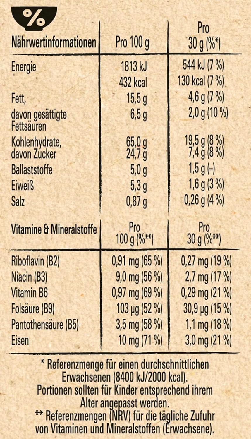 LION Wildcrush Müsli, Schokolade und Karamell Frühstücksflocken, Packung mit 8 x 360 Gramm Naty Shop