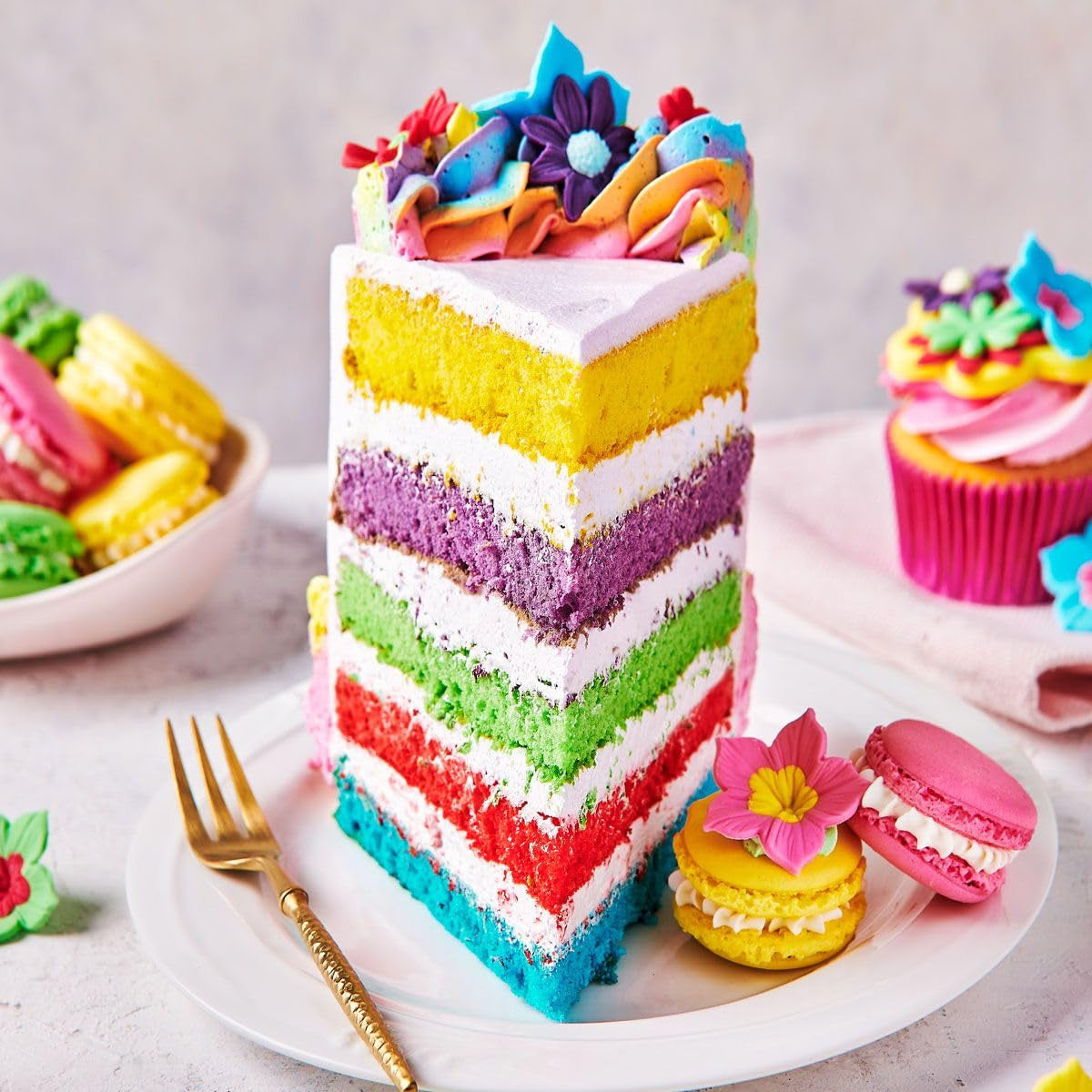 Funcakes Purple Food Color Gel: Hochkonzentrierte Lebensmittelfarbe für Teig, Creme, Fondant, Marzipan, Gebäck, einfache Dosierung, einzelne Tropfen für lebendige Farben, Halal, 30 g